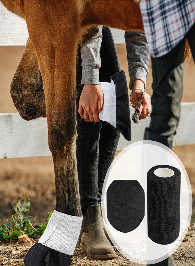 Aliceset 36 Pack Horse Hoof Tape with 6 Rolls of Vet Wrap Breathable Magic Cushion Hoof Packing Colorful Strong Sticky Foot Wrap for Horses Hoove Wound Care Laminitis Abscess Treatment - Image 4