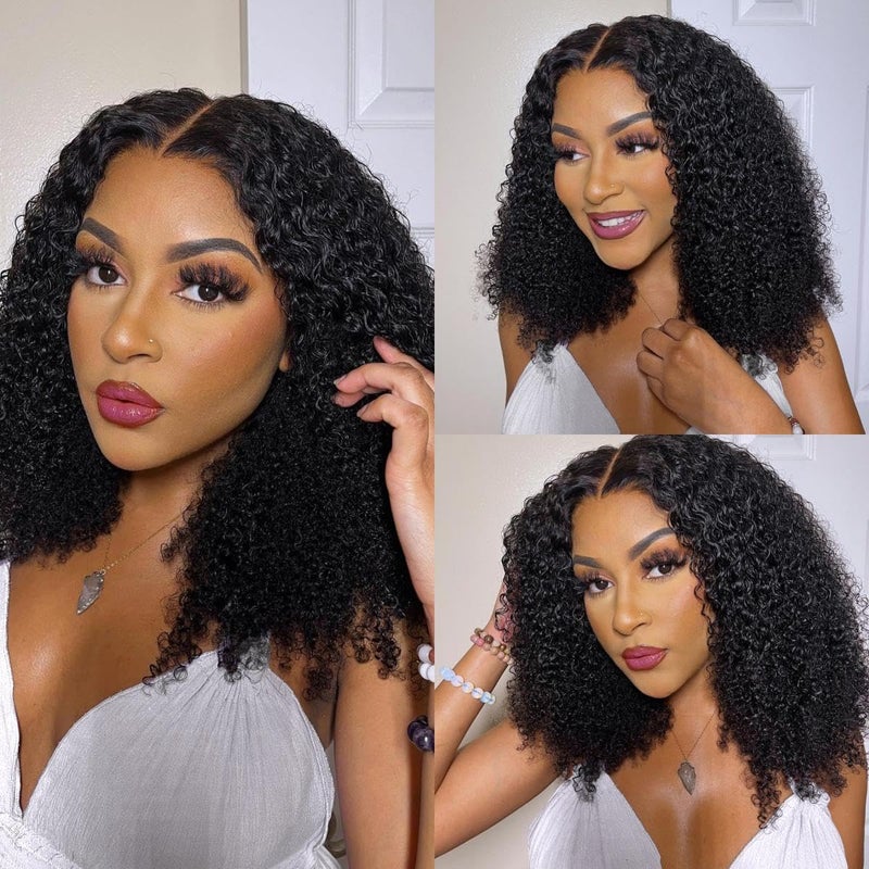 Asteria Curly Human Hair Wig 7x4 Ready To Wear Glueless Wigs Human Hair Pre Plucked Pre Cut Curly Lace Front Wigs Human Hair Wigs For Black Women 16 Inch - Image 2