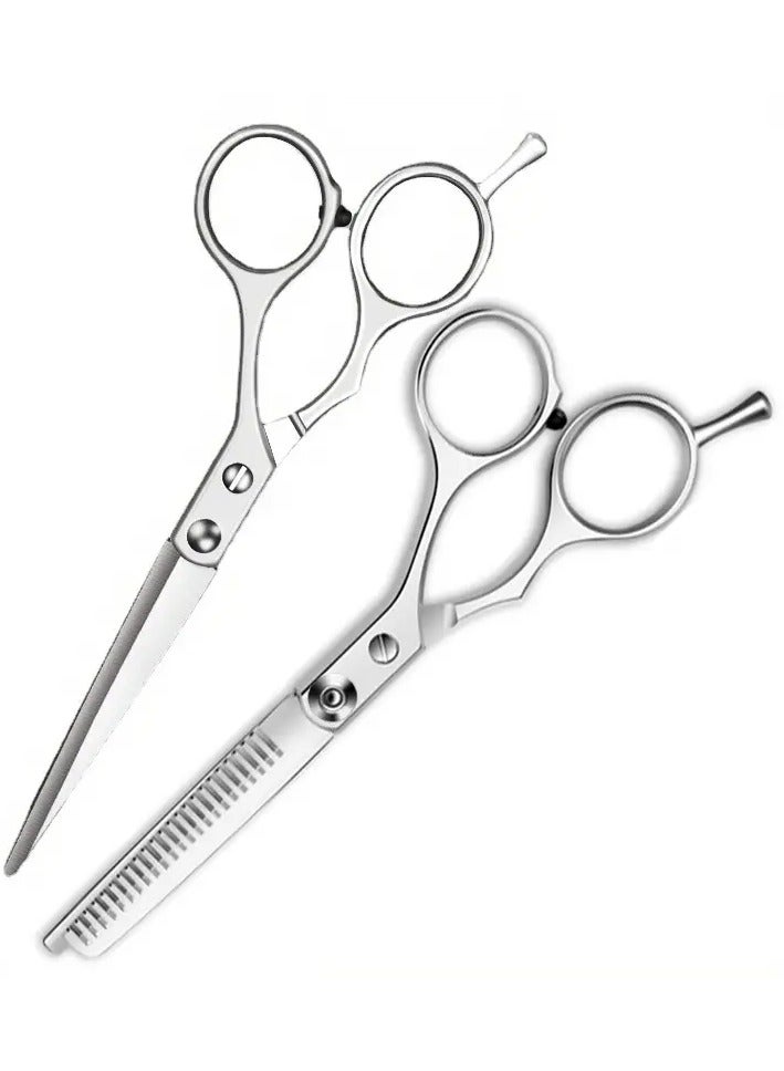 ORiTi Premium Professional Hair Cutting Scissors - Sharp Toothed Straight Scissors for Home Hair Cuts - Image 1