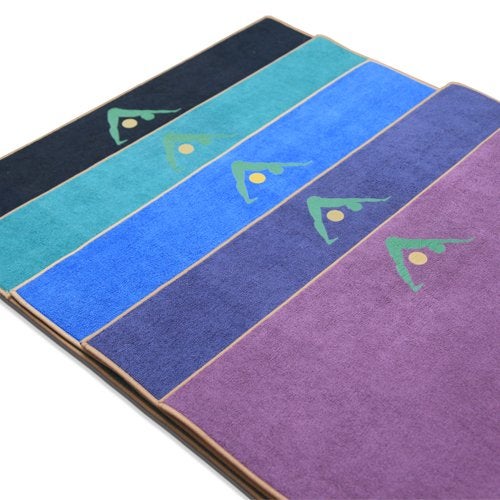 AURORAE Synergy 2in1 Hot Yoga Mat with integrated Non Slip Microfiber Towel. No Slipping No Bunching/Odor Patent Protected, Machine Washable - Image 4