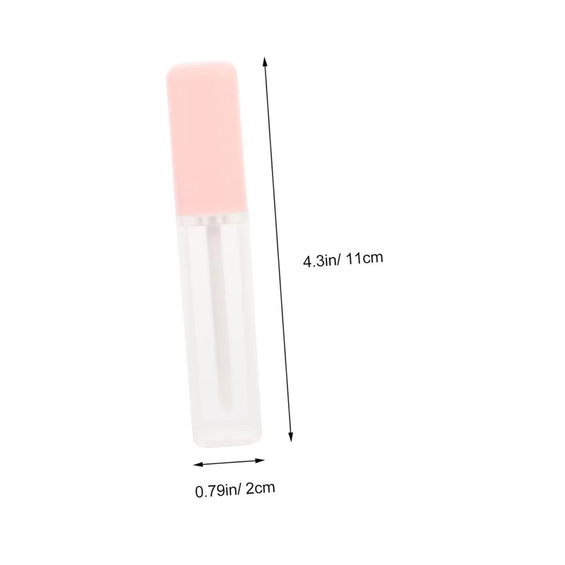 Outanaya 4pcs Plumping Essence Lip Gloss Tube Frosted Lip Tube Covers for Makeup Kits - Image 2