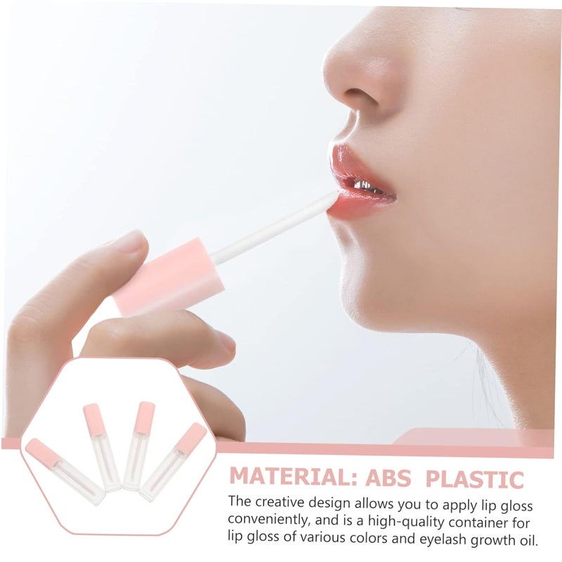Outanaya 4pcs Plumping Essence Lip Gloss Tube Frosted Lip Tube Covers for Makeup Kits - Image 5