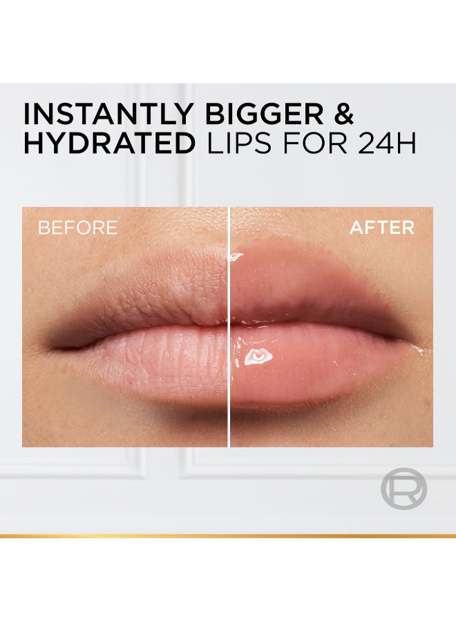 L'OREAL PARIS L’Oréal Paris Plump Ambition Hyaluron Lip Oil, Plumping Lip Oil With Hyaluronic Acid and Tripeptides for 24H Hydrated Lip, 5ml,Nude Macaron 650  - Image 5