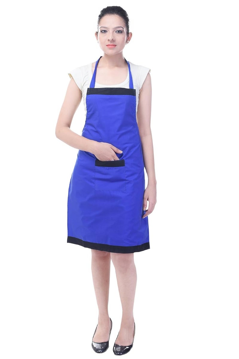 Switchon Royal Blue Polyester Waterproof Kitchen Apron Free SizeProudly Made in India - Image 1