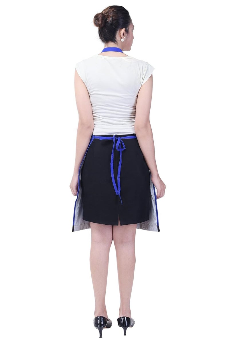 Switchon Royal Blue Polyester Waterproof Kitchen Apron Free SizeProudly Made in India - Image 2