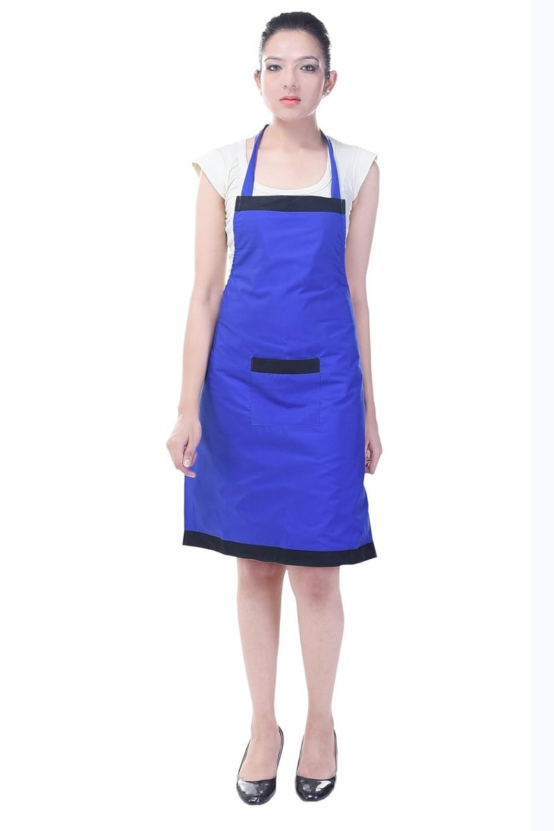 Switchon Royal Blue Polyester Waterproof Kitchen Apron Free SizeProudly Made in India - Image 3
