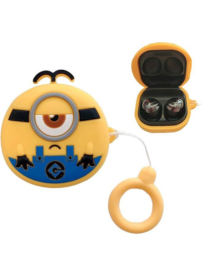 Case Compatible with Samsung Galaxy Buds 2 Case (2021) / Galaxy Buds Pro Case (2021) / Galaxy Buds Live/Buds 2 Pro, Cartoon Silicone Full Protective Cute Covers for Girls Women Big Eye - Image 1