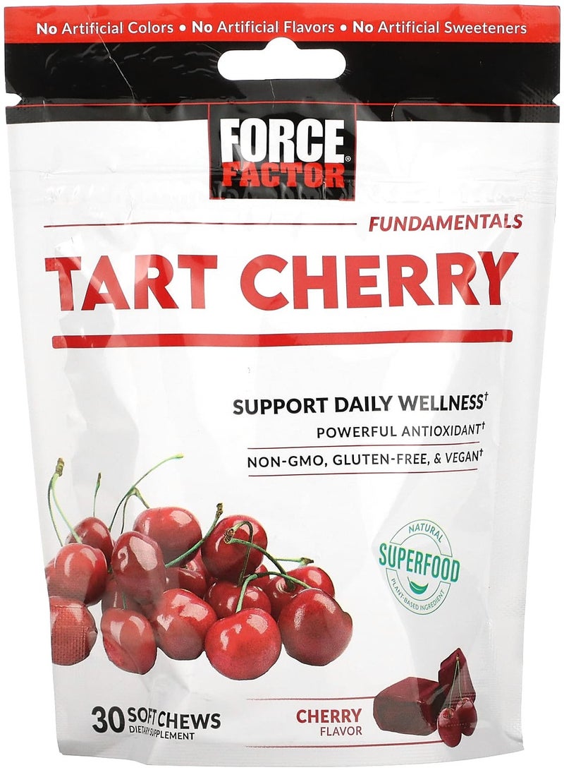 Force Factor Fundamentals Tart Cherry Cherry 30 Soft Chews