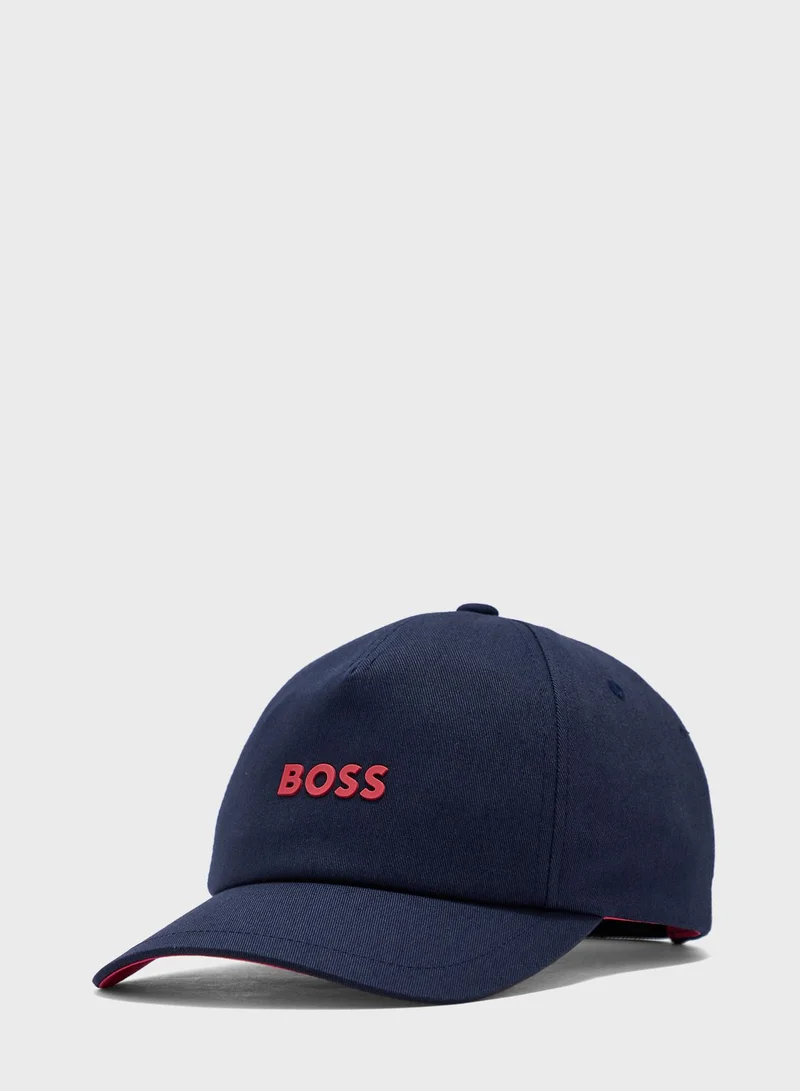 BOSS Logo Curved Peak Caps