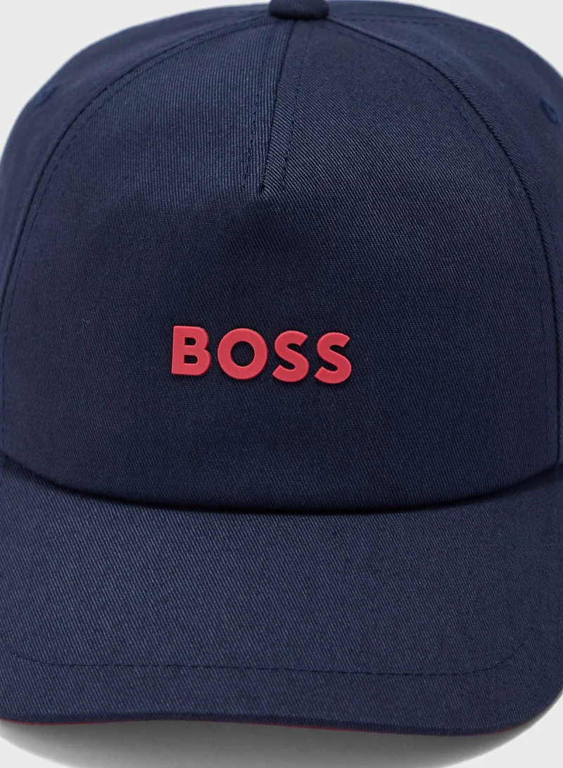 BOSS Logo Curved Peak Caps