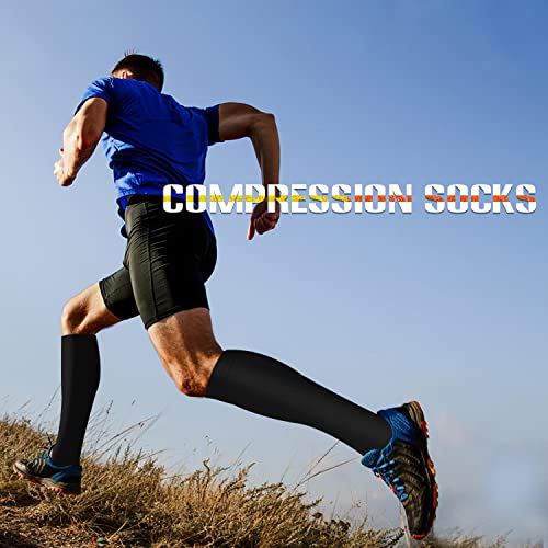 SOOVERKI Compression Socks for Women and Men Circulation (3 Pairs) is Best Support for Running Athletic Cycling Hiking - Image 4