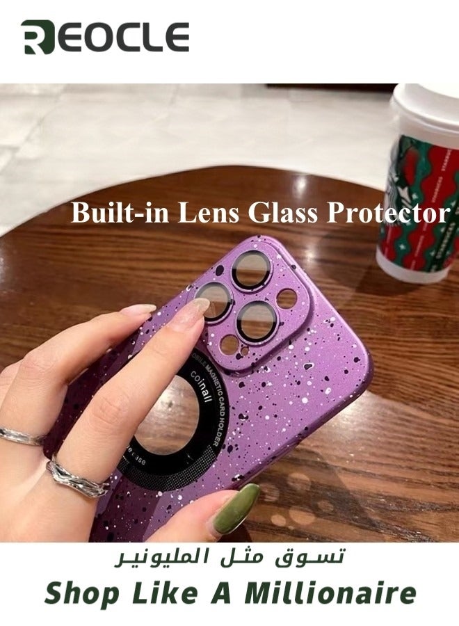 REOCLE Phone Case for iPhone 14 Pro Max with Camera Lens Protector Anti-Scratch Shockproof Electroplated Slim Phone Cover - Image 4