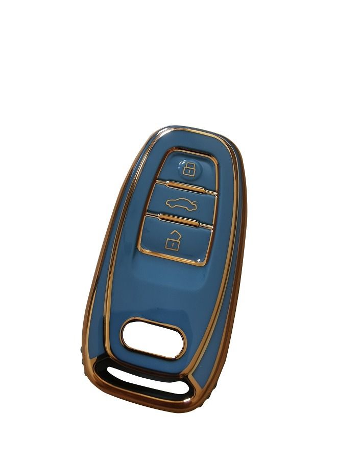 Generic TPU Car Key Cover Case, Car Shell Fob For Audi A1 A3 A4 A5 A6 A7 A8 Quattro Q3 Q5 Q7 S4 S5 S6 S7 S8 R8 TT, Car Key Protector Accessories  - Image 1
