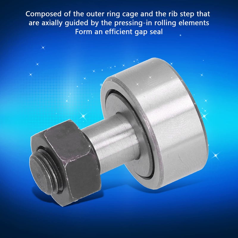 Cam Follower Bearing M12x1 5 Thread 32mm 450kgf 14000rpm For Machine Industry - Image 3