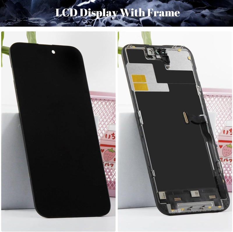 SRJTEK TFT for iPhone 14 Pro Max Screen Replacement for iPhone 14 Pro Max COF LCD Digitizer Repair for iPhone 14 Pro Max A2894 Touch Screen Display Assembly A2651 A2893 A2895 A2894 Black (Not Original) - Image 5