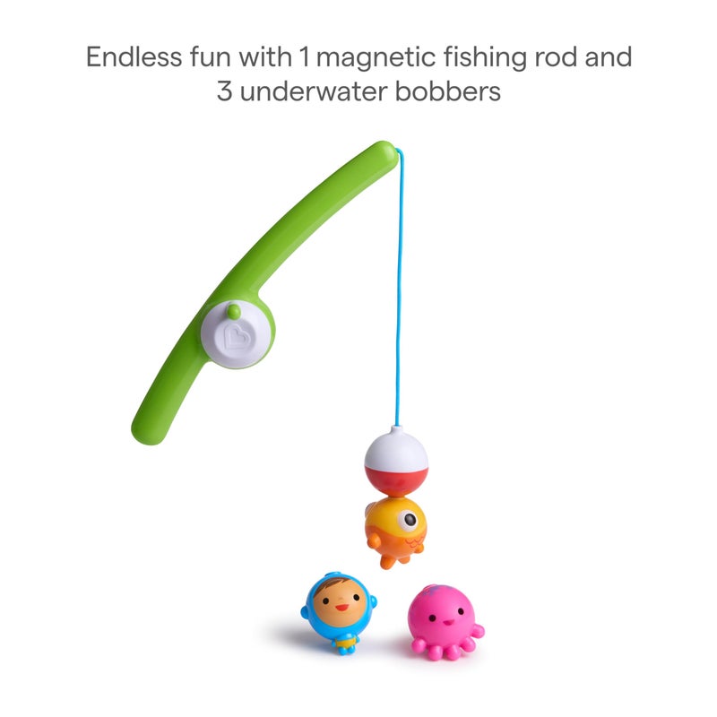 MunchkinÂ® Fishin'â„¢ Magnetic Baby and Toddler Bath Toy, 4pc Set - Image 3