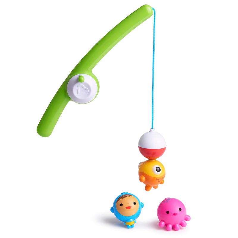 MunchkinÂ® Fishin'â„¢ Magnetic Baby and Toddler Bath Toy, 4pc Set - Image 1