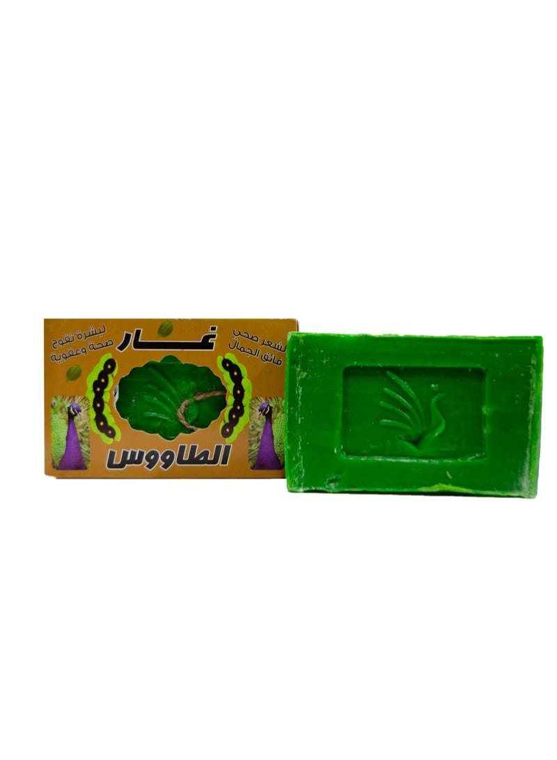 طاووس صابون غار  160جرام 4 قطع - Image 3