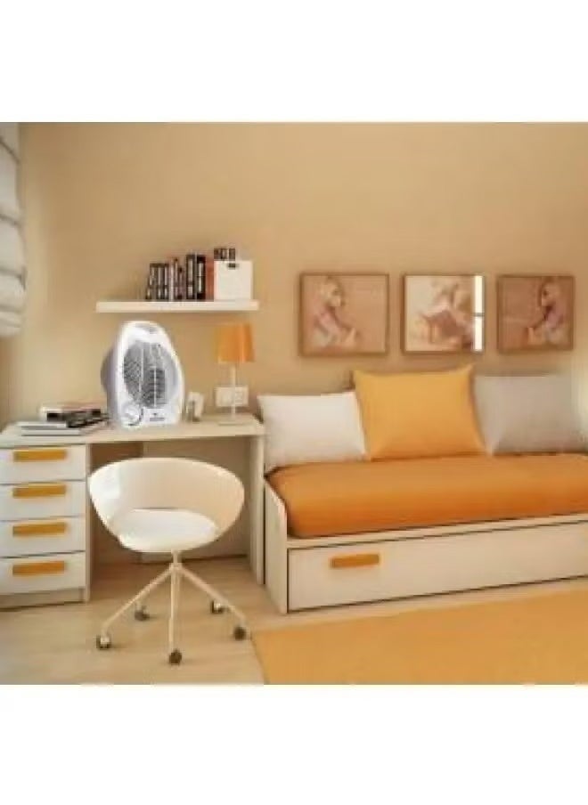 NOVA 2000W Portable Electric Fan Room Heater with 2 Temperature Settings, Fast Heating for Home, Office, Bedroom, Compact and Energy-Efficient Heater, Adjustable Fan Mode for All-Season Use - Image 3