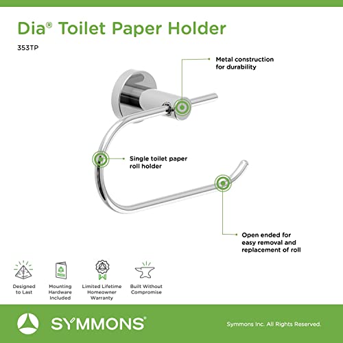 Symmons 353TP Dia Wall-Mounted Toilet Paper Holder in Polished Chrome - Image 5