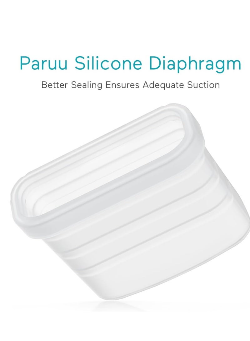 Paruu P10 Duckbill Valves & Silicone Diaphragm, P10 Original Breast Pump Parts, Wearable Breast Pump Replacement Accessories, 2 Pack Set - Image 5