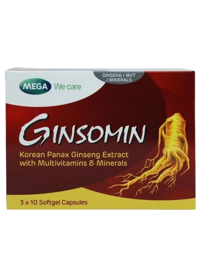MEGA We Care Ginsomin Capsules 30'S 