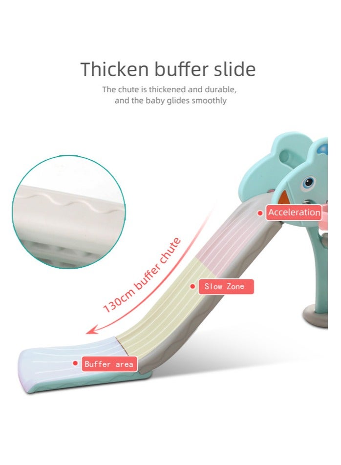 فول جوي زحليقة قابلة للطي مع كرة سلة , أخضر فاتح - Image 5