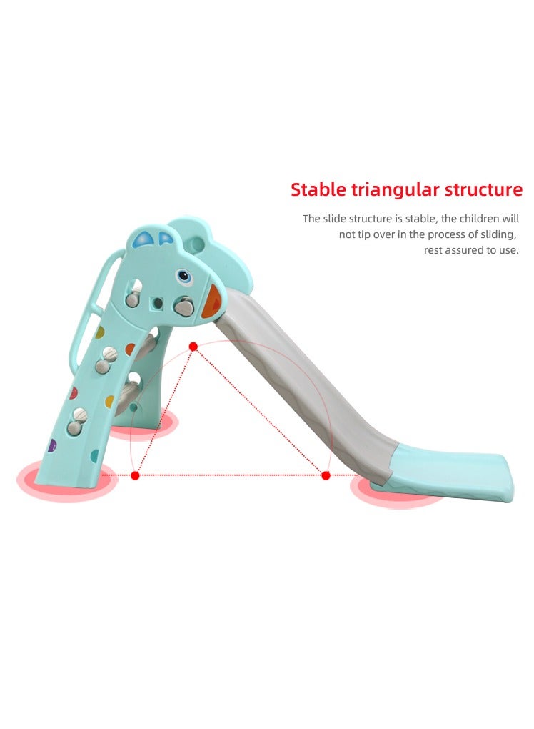فول جوي زحليقة قابلة للطي مع كرة سلة , أخضر فاتح - Image 2