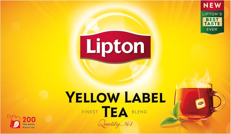 Lipton Yellow Label Black Tea - 200 Teabags - Image 1