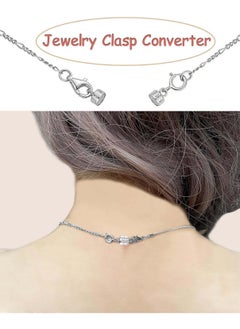 Bukela 925 Sterling Silver Magnetic Necklace Clasps and Closures,Gold and Silver Magnetic Clasp Converter for Jewelry Making Supplies,Chain Extender Connector for Small Necklace Bracelet  - Image 5