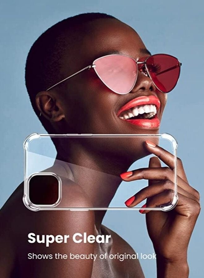 BORTONY iPhone 15 Pro Max Case Cover Crystal Clear Soft Flexible TPU Reinforced Bumper Shell Protective Cover for iPhone 15 Pro Max 6.7 Inch - Image 2