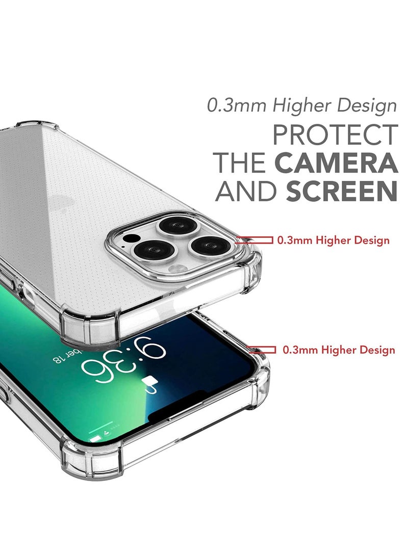 BORTONY iPhone 15 Pro Max Case Cover Crystal Clear Soft Flexible TPU Reinforced Bumper Shell Protective Cover for iPhone 15 Pro Max 6.7 Inch - Image 4