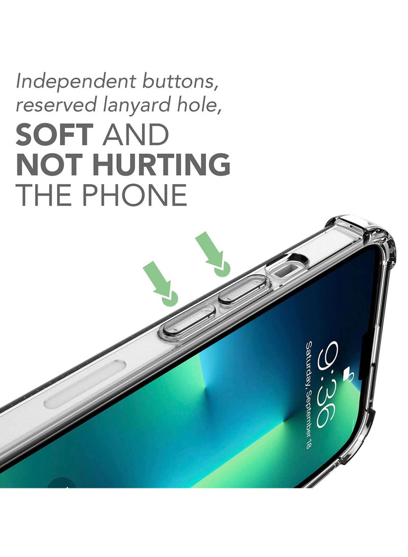 BORTONY iPhone 15 Pro Max Case Cover Crystal Clear Soft Flexible TPU Reinforced Bumper Shell Protective Cover for iPhone 15 Pro Max 6.7 Inch - Image 5