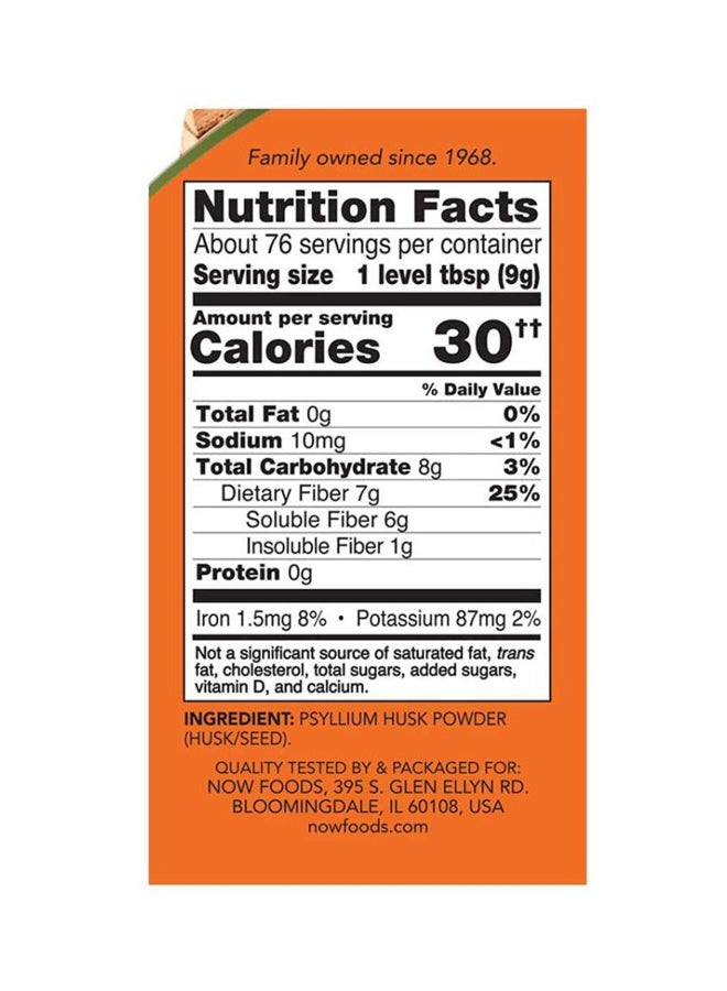 Now Foods Psyllium Husk Powder - Image 2