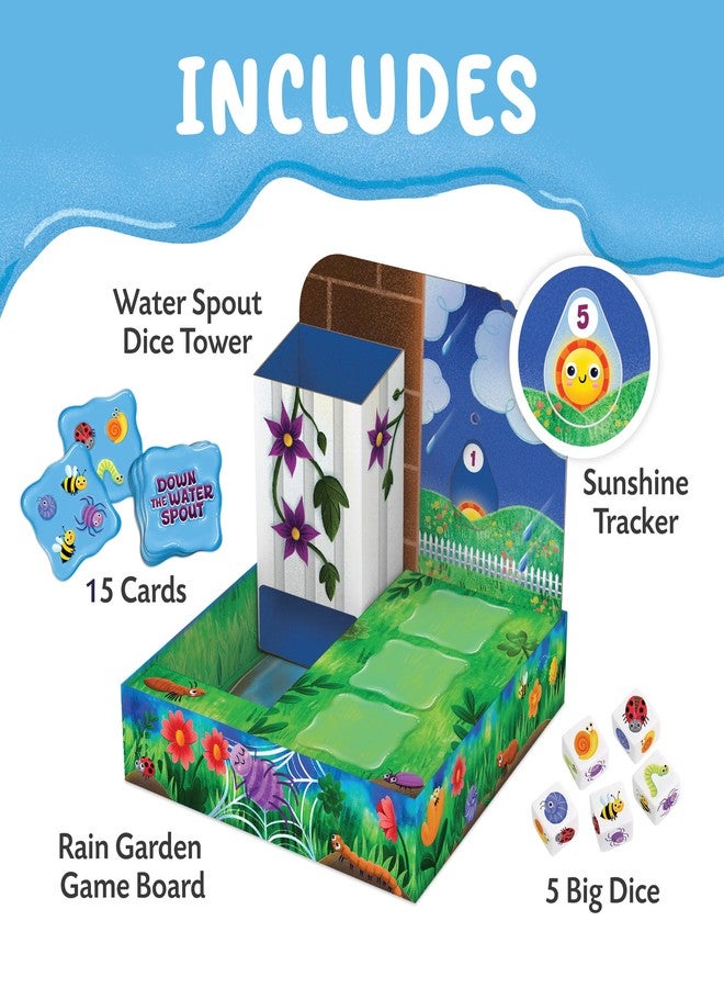 Peaceable Kingdom Down The Waterspout Cooperative Board Game – Preschool Matching Game for Kids – Teamwork & Social Skills – Ages 3+, 2–4 Players - Image 3