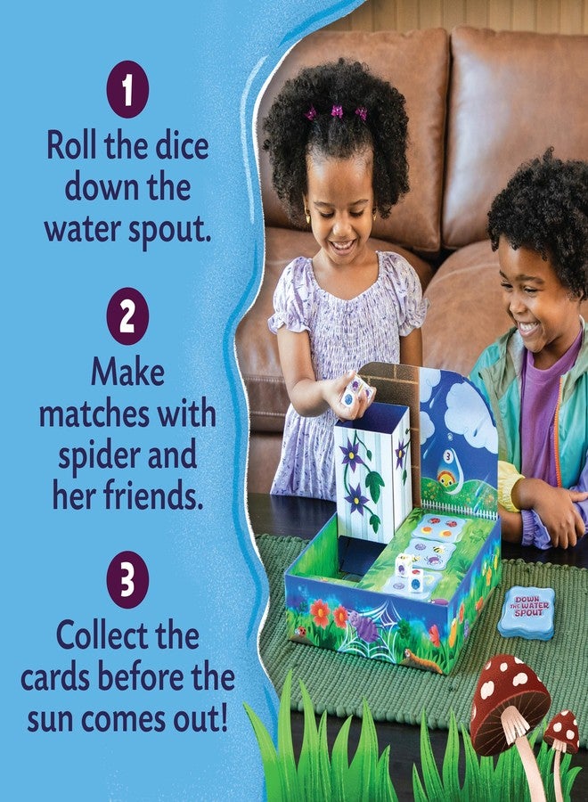 Peaceable Kingdom Down The Waterspout Cooperative Board Game – Preschool Matching Game for Kids – Teamwork & Social Skills – Ages 3+, 2–4 Players - Image 4