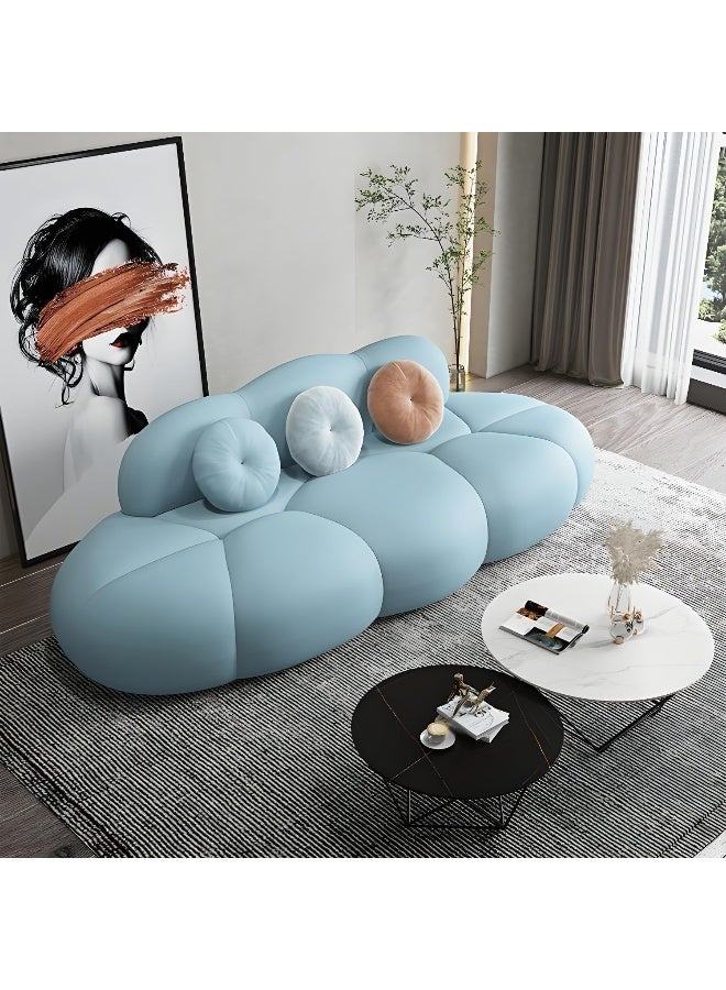 Comfynest Contemporary Armless Sofa Wool Cloud Stylish Living Room Sofa - Image 1