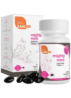 Mighty Mini Prenatal Vitamin With Dha & Folate Certified Kosher All Natural Prenatal Vitamins Multivitamin For Pregnant Women 19 Prenatal Vitamins Including Folic Acid (90 Softgels)