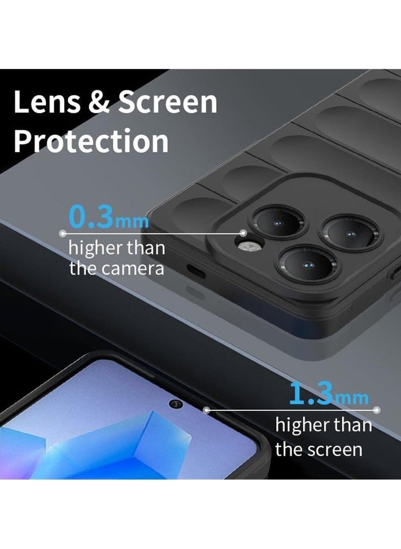 Liquid Silicone Case Compatible with Infinix Hot 40/Hot 40 Pro with Camera Lens Protection, Anti-Scratch Soft Microfiber Lining, Rubber Full Body Shockproof Cover - Image 4
