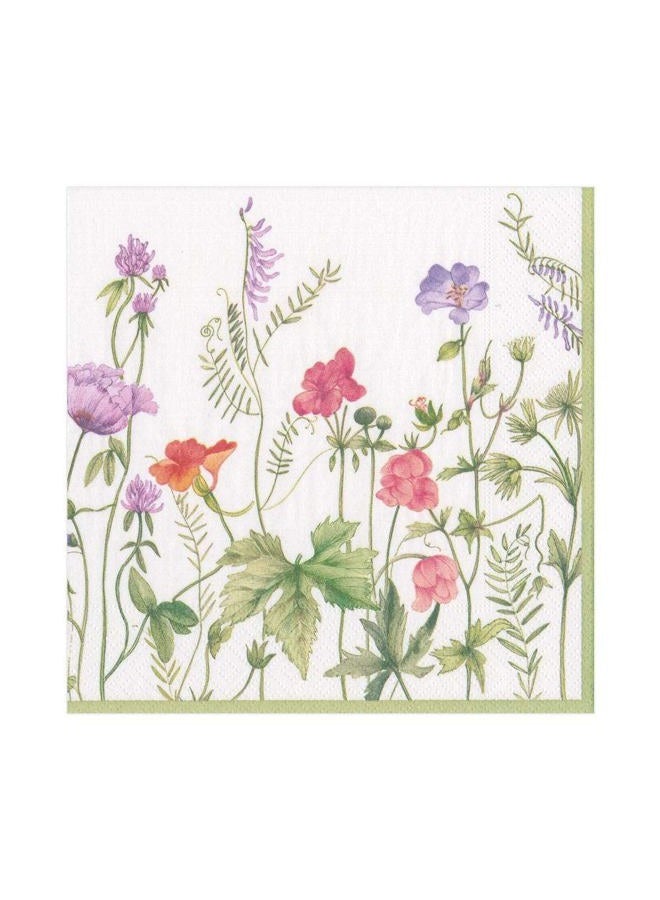French Floral Paper Luncheon Napkins - 20 Per Package
