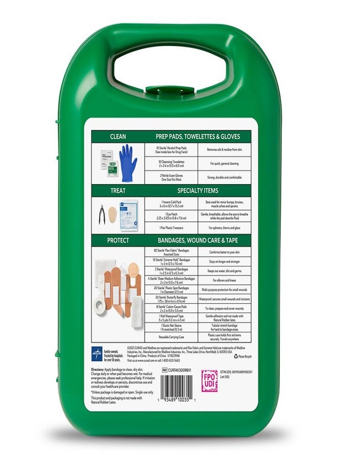 CURAD 175-Piece Complete First Aid Kit in Reusable Case, One - Image 2