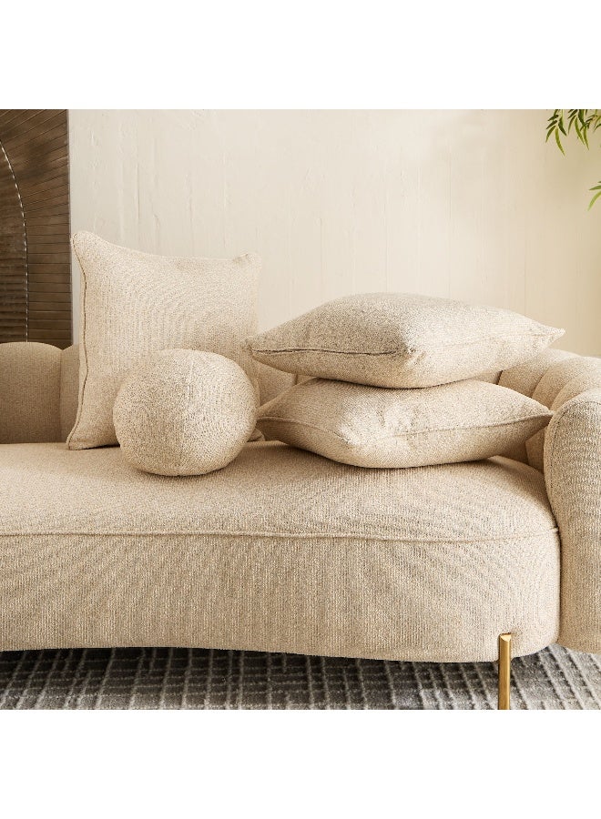 Home Box أريكة قماشية بيج 3 مقاعد لغرفة المعيشة - Image 3