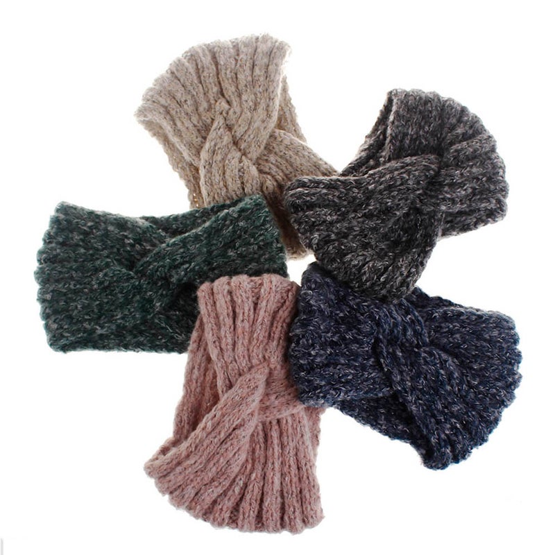 Woolen Yarn Headband Knitted Hair Hoops Hair Band Hair Accessories Fashion Headwrap for Women - Image 4