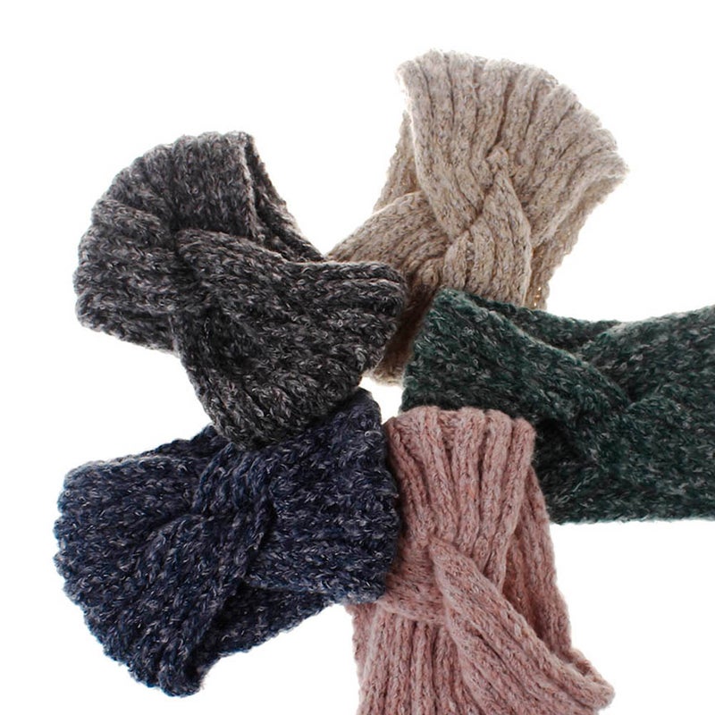 Woolen Yarn Headband Knitted Hair Hoops Hair Band Hair Accessories Fashion Headwrap for Women - Image 2