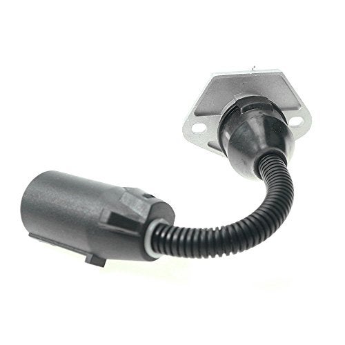 ANTO 7 RV Blade to 7 Pole Round RV Trailer Plug Wire Harness Electrical Quick Converter Adapter with Connector Socket Mounting Bracket - Image 3
