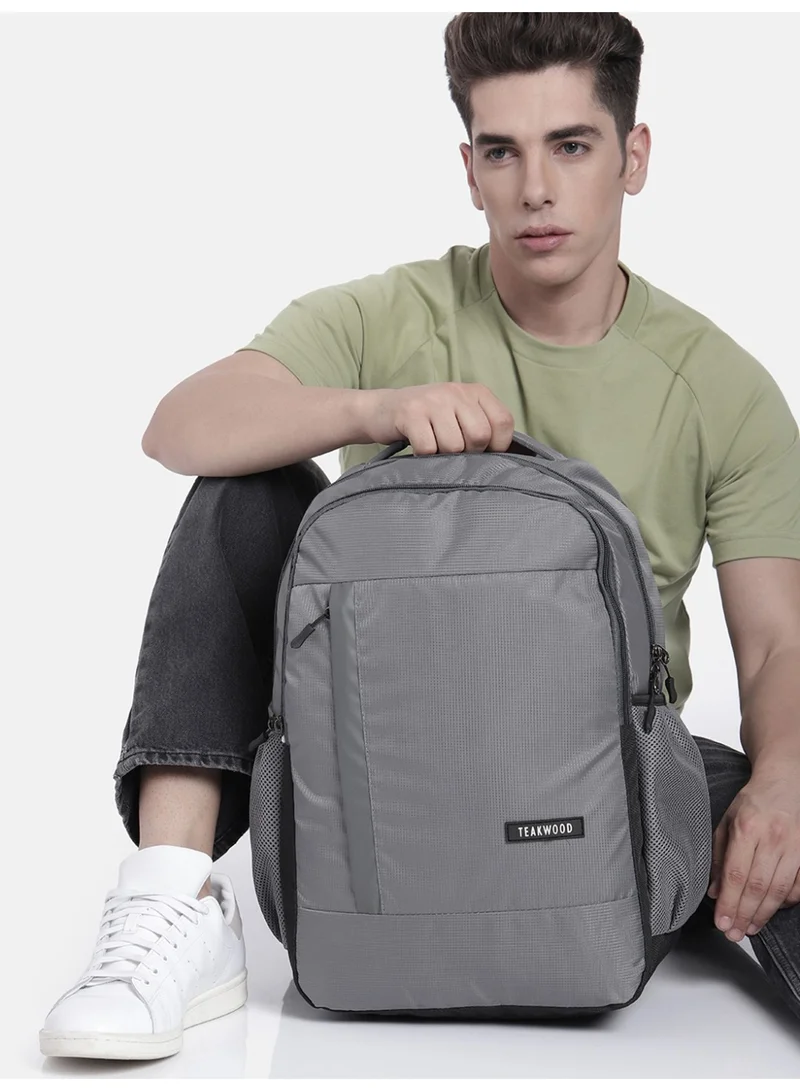 TEAKWOOD GREY Teakwood Unisex Grey 18 " Water-Resistant Laptop Backpack  | Best Price UAE