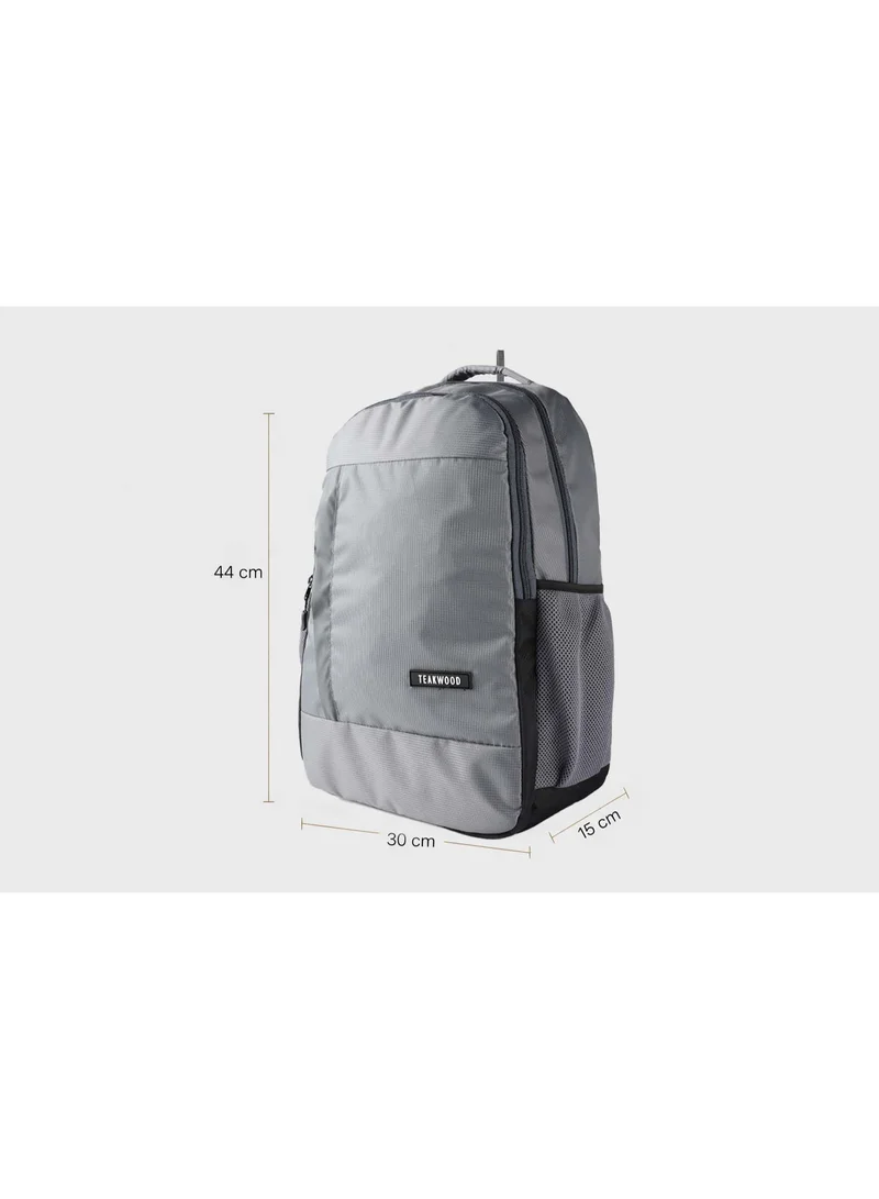 TEAKWOOD GREY Teakwood Unisex Grey 18 " Water-Resistant Laptop Backpack  | Best Price UAE