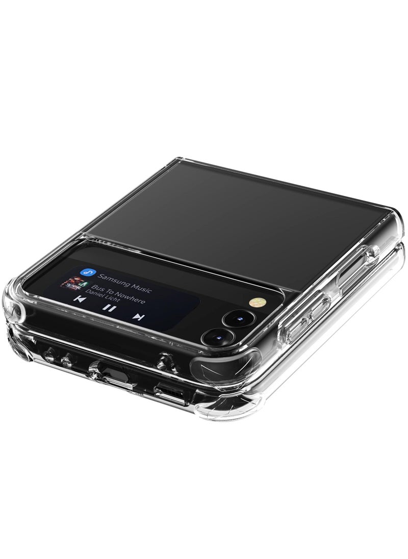FORCE Force Case Samsung G Z Flip 3 Dual DUO Reinforced Case Lifetime Warranty Transparent  - Image 3