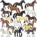 Divwa 18 Pcs Plastic Miniature Realistic Pony Horse Toy Figurine Farm Animal Toy Gift for Boy Girl Premium Horse Party Favor Decoration Cake Topper Birthday Pinata - Image 4