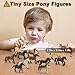 Divwa 18 Pcs Plastic Miniature Realistic Pony Horse Toy Figurine Farm Animal Toy Gift for Boy Girl Premium Horse Party Favor Decoration Cake Topper Birthday Pinata - Image 2